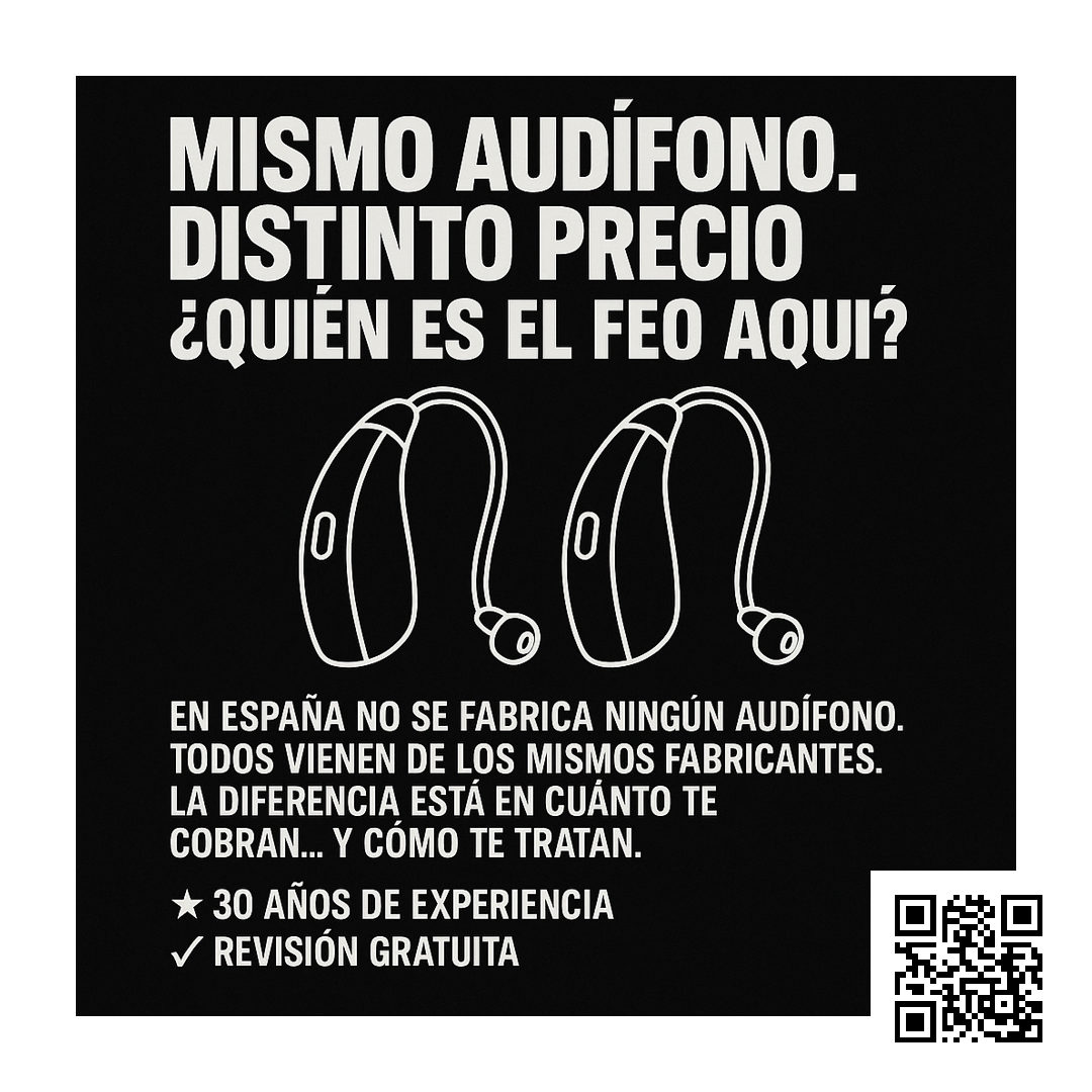 La mentira del audífono exclusivo: mismo aparato, distinto precio